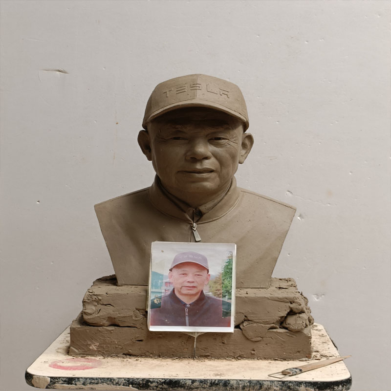 Brugerdefineret bronze portrætskulptur