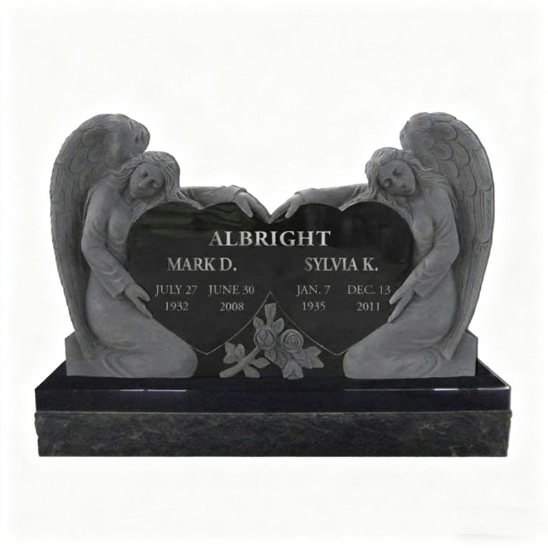 Dobbelt ledsager gravsten