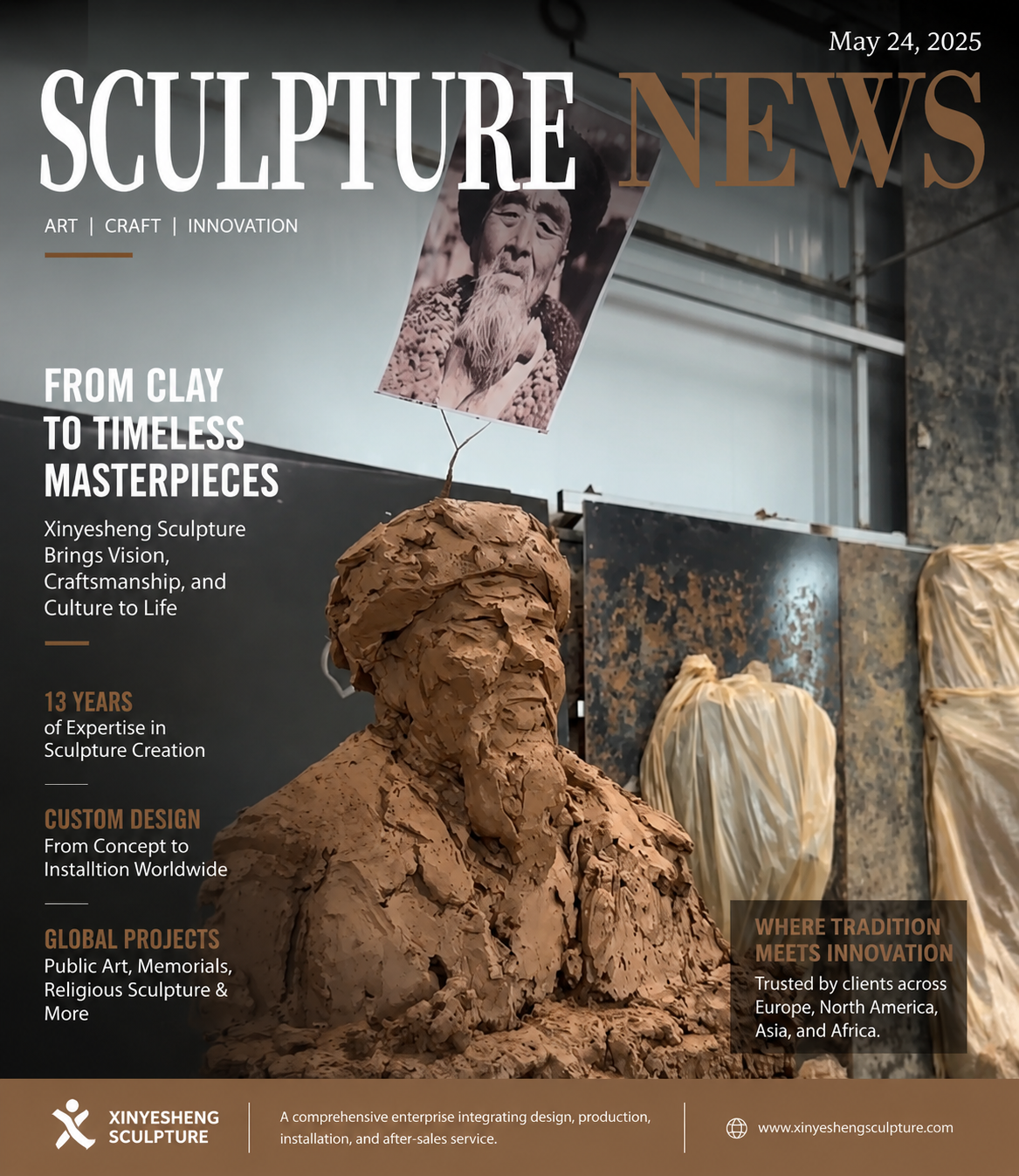 Hvordan bringer Xinyesheng-skulpturen tilpasset metalkunst til globale markeder?