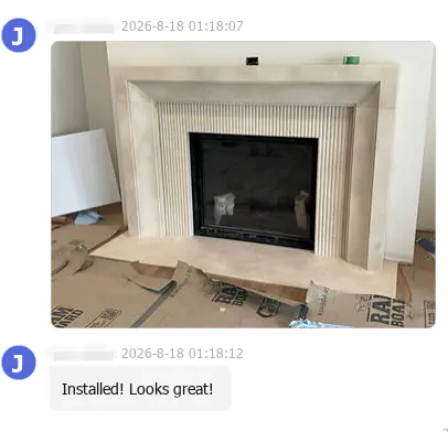 Hvordan ser en brugerdefineret marmorpejseomgivelse ud fra design til installation?